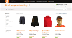 Desktop Screenshot of businesspost-kleding.nl