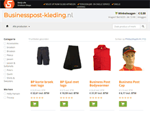 Tablet Screenshot of businesspost-kleding.nl